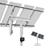 ECO-WORTHY Solarpanel Halterung Solar Tracker System (30% mehr Leistung) mit Controller, Hoche Stabilität, Geeignet für unterschiedliche Verschiedene Solarmodelle, Hof, Feld, Garten