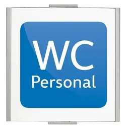 FRANKFURT Türschild 120x120mm mit Piktogramm Personal WC