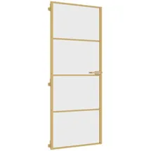 vidaXL Schlank Golden rechts 83 x 201,5 cm transparent