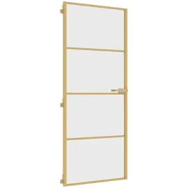 vidaXL Schlank Golden rechts 83 x 201,5 cm transparent