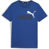 Puma Unisex, Sportshirt, ESS+ 2 Col Logo Tee B T-Stück, Cobalt Glaze, 164