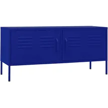 vidaXL TV-Schrank Marineblau 105x35x50 cm Stahl