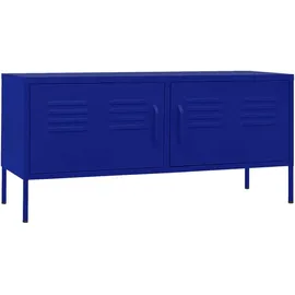 vidaXL TV-Schrank Marineblau 105x35x50 cm Stahl