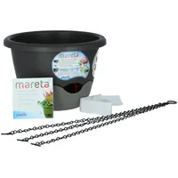 Plastia Blumenampel Ø 25 x 17 cm anthrazit