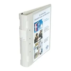 Wedo 5818000 Ordner Ergogrip (A4, 4-Ringmechanik, Kunststoff, 31,3 x 5,6 x 28,0 cm) weiß