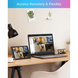 ZOSI 4MP PoE Überwachungskamera Set Weiß