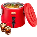 Vevor isolierter Getränkespender 8 L Thermo-Getränkespender für Heiß- und Kaltgetränke mit Zapfhahn, lebensmittelechter Kühlkrug mit Innenseite aus 304er-Edelstahl, für Tee Kaffee Restaurant
