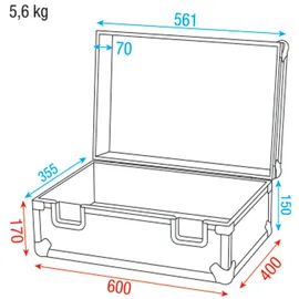 Showgear Universal-Schaumstoffkoffer 2