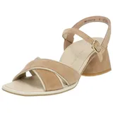 Paul Green Leder-Sandaletten in Hellbraun - 37,5