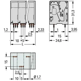 WAGO 2636-3104/020-016 Leiterplattenklemme 28St.