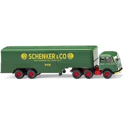 MB LPS 333 Schenker Koffersattelzug Modell von WIKING 1:87