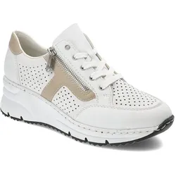 Weiße Sneakers Rieker Bequeme Damen Halbschuhe, 40