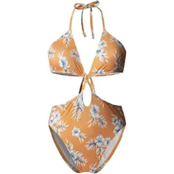 Pepe Jeans für Damen. PLB10561 Leichter Badeanzug aus gelbem Stretch-Stoff von Hibscus (S), Strandbekleidung, Polyester