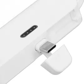 spacnana Tragbares Mini-Ladegerät, Integriertes Kabel für IOS-Schnittstelle Typ C, 2-in-1-Mini-USB-C-Powerbank für