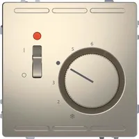 Merten Raumtemperaturregler 24 V mit Schalter und Zentralplatte
