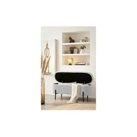 SalesFever Bettbank Schwarz/Weiß 110 x 44 x 40 cm