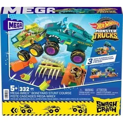 MEGA BRANDS HKF89 MEGA Hot Wheels Monster Trucks Mega-Wrex Knochen Crash Stuntbahn