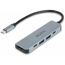 Dicota USB-C 5-in-1 Video Hub 4K PD 100W