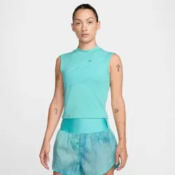 NIKE Damen Sweatshirt W NK TRAIL DF STORAGE TANK, GREEN FROST/SMOKEY BLUE, XL