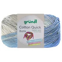 Gründl Häkelwolle Cotton Quick Batik Blau 100 g