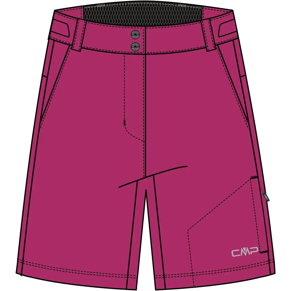 CMP Woman Free Bike Bermuda With Inner Mesh Underwear magenta (B807) 38