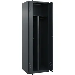 C+P Doppel-Spind Classic PLUS, 2 Abteile, HxBxT 185x60x50cm, Zylinderschloss, Anthrazit von PROREGAL