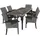 Tectake Foggia Set 7-tlg. Grau