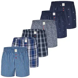 Phil & Co. Boxershorts Classic bunt XXL 6er Pack
