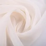 SYSUII 150cm *5m Chiffon Glitzer Tüllstoff Kleidungsstoff zum Nähen Dekostoff Leichter Glanz Stoff zum Dekorieren Basteln für Hochzeit Kleid Dekoration DIY Tisch Tutu Rock Vorhänge Party Deko - Weiß