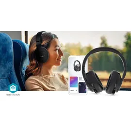 Nedis Drahtlose Over-Ear-Kopfhörer Schwarz