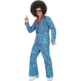 w widmann milano party fashion - Disco Anzug, 60er Jahre Herren Kostüm, Retro Outfit mit Jackett und Hose für Karneval
