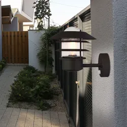 Außenleuchte Wandlampe Bewegungsmelder Edelstahl H 23,6 cm skandinavischer Stil