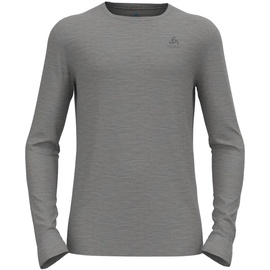 Odlo Herren Merino 200 Crew Neck L/S grau