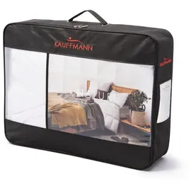 Kauffmann Kamelhaar Steppdecke 200x200 cm leicht - weiß ¦ Maße B: 200 H: 5