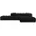 altdecor Ecksofa Ottomane Rechts OLEA-L2 - 289x176x71 cm Schwarz