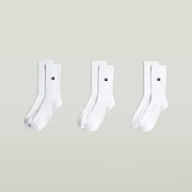 G-Star CLAY 3er Pack Socken Weiß 44-47