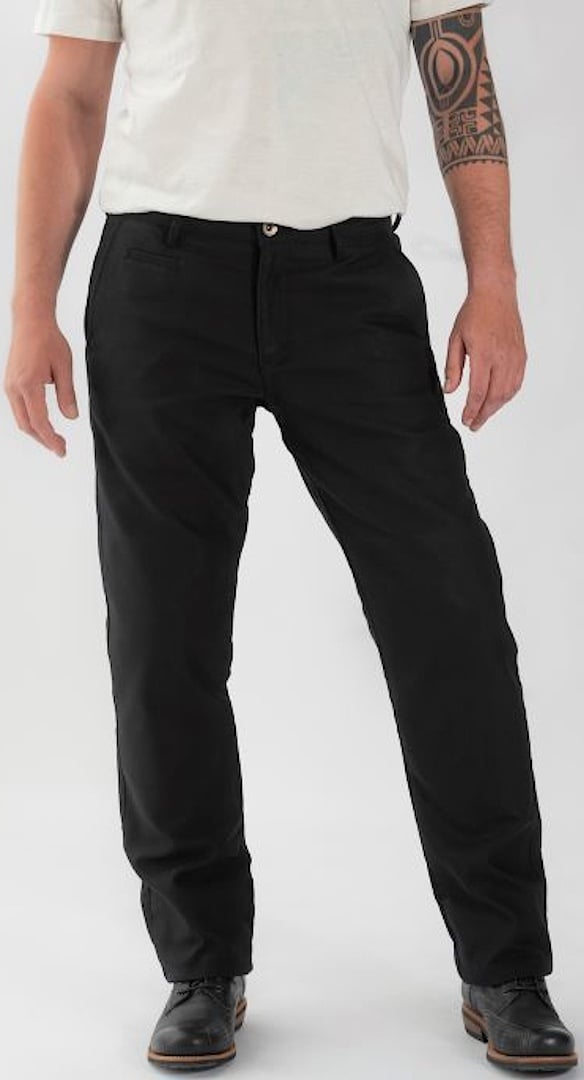 Rokker Chino Black Hose, schwarz, Größe 32 für Männer