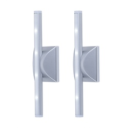 Wandleuchte Nachtlicht Wandlampe 2 Stufen Innen indirekte Beleuchtung Flurlampe Batteriebetrieben, Kunststoff, 1x LED, DxH 9x28 cm, 2er Set