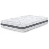 The White Stone Matratze 95x180 Carbon, Antibakteriell, Anti-Milben, Anti-Allergie.| Höhe 20 cm | Italy