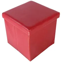 Echtwerk Sitzwürfel "StoreCube" - red