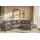 Home Affaire Ecksofa HOME AFFAIRE "Fumone, Lederoptik oder Soft-Touch Chenille", grau (taupe), B:260cm H:83cm T:200cm, 35% Lederfasern; 65%Polyester, Sofas, Ecksofa, Breite 260, mit schwarzen Massivholzfüßen