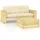 vidaXL Garten-Lounge-Set 2-tlg. creme