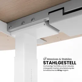 bümö Schreibtisch Buche / Weiß