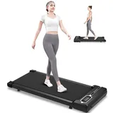 HomeFitnessCode Walking Pad Laufband - Laufpad für Zuhause unter Schreibtisch Elektrisches Treadmill Klein Laufbänder, Schwarz