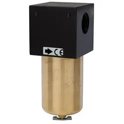 Mikrofilter für hohe Drücke bis 60 bar, Handablassventil, G 1/2"