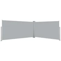 vidaXL Ausziehbare Seitenmarkise 160 x 600 cm grau 42180