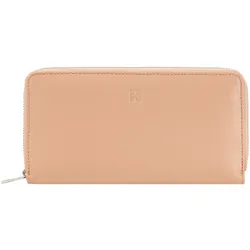 DuDu Geldbörse RFID Schutz Leder 20 cm Portemonnaies   Rosegold Damen 