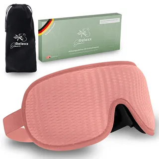 Omnirelexx® Atmungsaktive 3D Schlafmaske (Rosa) 1 St