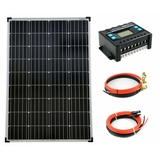 solartronics Solar Set 1x100 Watt Modul Mono 20A Laderegler Kabel Photovoltaik