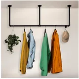 RSR Hangers Kleiderstange Garderobe Industrial Deckenmontage Schwarz Garderobenstange Lovis 140 cm x 30 cm